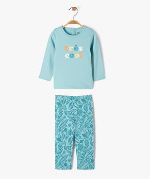 Pyjama 2 pièces en jersey imprimé bébé vue1 - GEMO 4G BEBE - GEMO