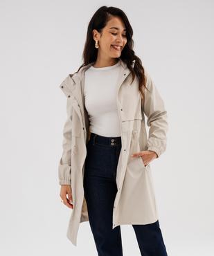 Imperméable à capuche femme vue1 - GEMO(FEMME PAP) - GEMO