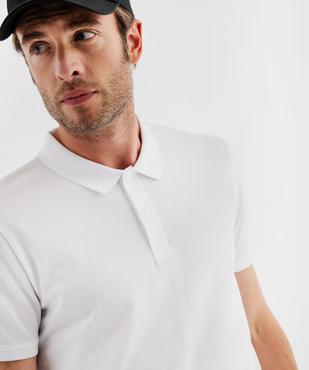 Polo à manches courtes en maille piquée homme vue9 - GEMO 4G HOMME - GEMO