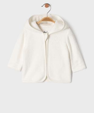 Sweat zippé à capuche en fourrure imitation bébé vue7 - GEMO(BB COUCHE) - GEMO