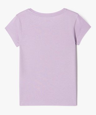 Tee-shirt à manches courtes avec motif fille vue3 - GEMO 4G FILLE - GEMO