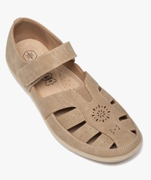 Ballerines femme confort à brides ouvertes vue5 - GEMO (CONFORT) - GEMO
