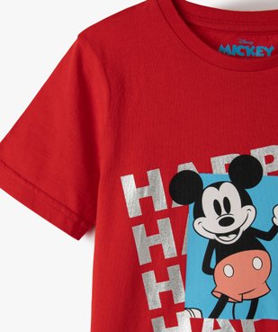 Tee-shirt garçon avec motif Mickey - Disney vue2 - DISNEY DTR - GEMO