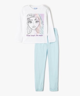Pyjama fille bicolore avec motif Reine des Neiges - Disney vue1 - DISNEY DTR - GEMO