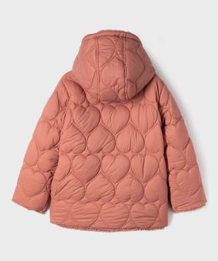 Manteau à capuche réversible fille vue4 - GEMO (ENFANT) - GEMO