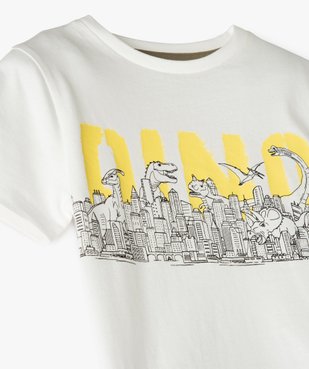Tee-shirt garçon à manches courtes imprimé dinosaure vue2 - GEMO (ENFANT) - GEMO