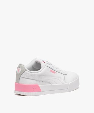 Tennis fille à semelle bicolore et lacets - Puma vue4 - PUMA - GEMO