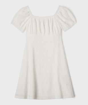 Robe courte en broderie anglaise fille vue1 - GEMO (JUNIOR) - GEMO
