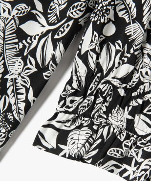 Blouse à manches longues coupe courte avec col modulable fille vue2 - GEMO 4G FILLE - GEMO