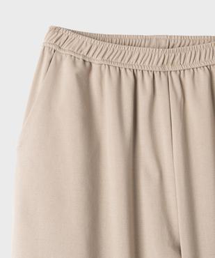 Pantalon sarouel en tissu souple et extensible fille vue2 - GEMO (JUNIOR) - GEMO