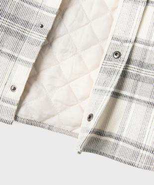 Chemise manches longues à carreaux doublée épaisse garçon vue4 - GEMO (JUNIOR) - GEMO