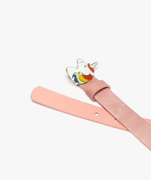 Ceinture fille aux reflets irisés avec boucle licorne vue3 - GEMO (ENFANT) - GEMO