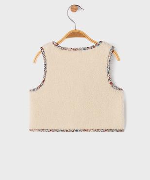 Gilet sans manches en sherpa bébé fille - LuluCastagnette vue4 - LULUCASTAGNETTE - GEMO