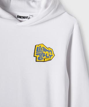 Sweat à capuche avec large motif dos garçon - Fortnite vue2 - FORTNITE - GEMO