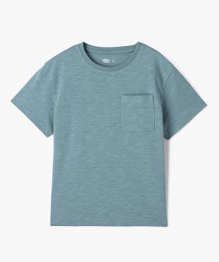 Tee-shirt à manches courtes avec poche poitrine garçon vue1 - GEMO 4G GARCON - GEMO