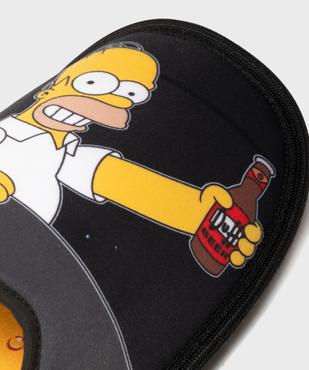 Chaussons mules en velours motif Homer Simpsons homme - The Simpsons vue6 - SIMPSONS - GEMO