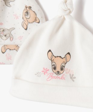 Bonnet bébé imprimé Bambi (lot de 2) – Disney Baby vue2 - DISNEY DTR - GEMO