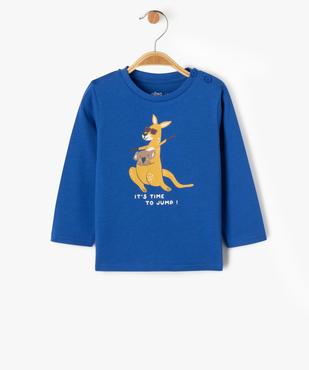Tee-shirt manches longues avec motif animaux bébé garçon vue2 - GEMO(BEBE DEBT) - GEMO