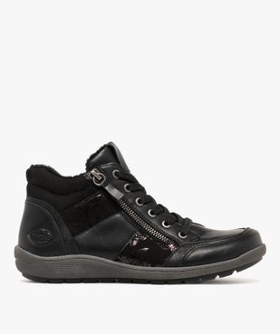 Boots femme confort fourrées à zip et à lacets vue1 - SOFTRELAX - GEMO
