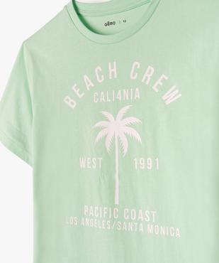 Tee-shirt imprimé estival garçon vue2 - GEMO 4G GARCON - GEMO