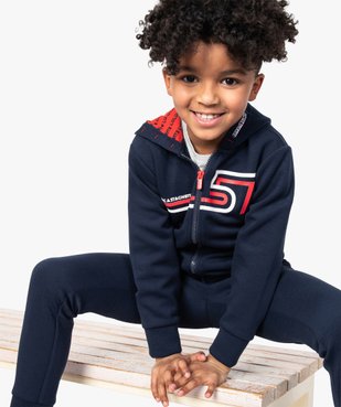Sweat garçon zippé avec capuche – Lulu Castagnette vue1 - LULUCASTAGNETTE - GEMO