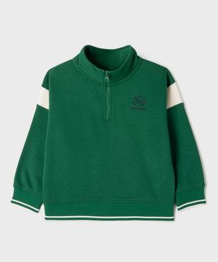 Sweat en molleton doux à col montant zippé garçon vue3 - GEMO 4G GARCON - GEMO