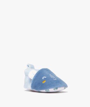 Chaussons de naissance bébé garçon rhinocéros en velours vue2 - LITTLE LOVE - GEMO