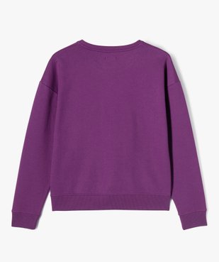 Sweat molletonné avec broderie poitrine fille vue4 - GEMO (JUNIOR) - GEMO