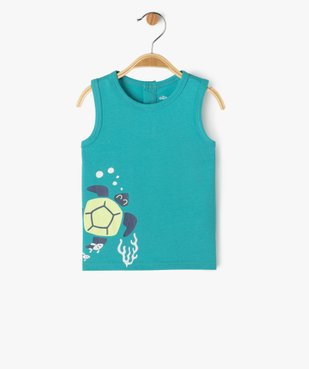 Débardeur avec motif animal marin bébé garçon vue1 - GEMO 4G BEBE - GEMO