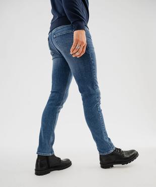 Jean slim en denim de coton stretch délavé homme vue2 - GEMO 4G HOMME - GEMO