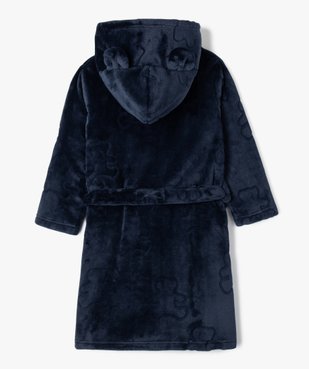 Robe de chambre en velours avec capuche garçon - LuluCastagnette vue5 - LULUCASTAGNETTE - GEMO