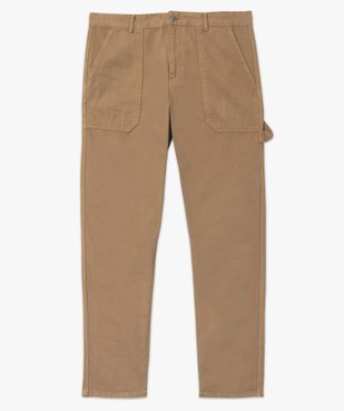Pantalon homme coupe Regular avec larges poches plaquées vue4 - GEMO (HOMME) - GEMO