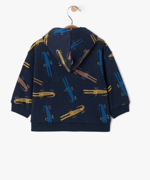 Sweat à capuche à motifs crocodiles bébé garçon vue3 - GEMO(BEBE DEBT) - GEMO