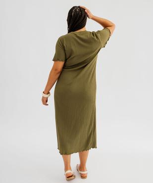 Robe longue à manches courtes femme grande taille vue5 - GEMO 4G GT - GEMO