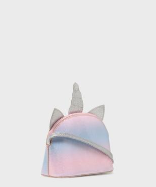Sac pailleté à bandoulière en forme de licorne fille vue2 - GEMO (ACCESS) - GEMO
