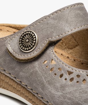 Sabots confort femme dessus ouvert avec bride scratch vue6 - Nikesneakers (CONFORT) - Nikesneakers
