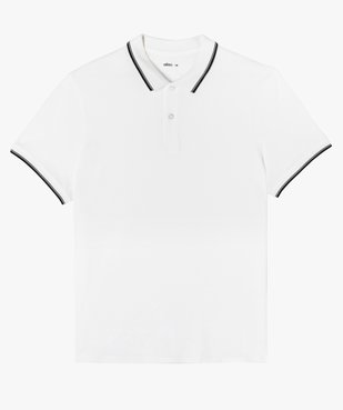 Polo à manches courtes et finitions fantaisie homme vue5 - GEMO 4G HOMME - GEMO