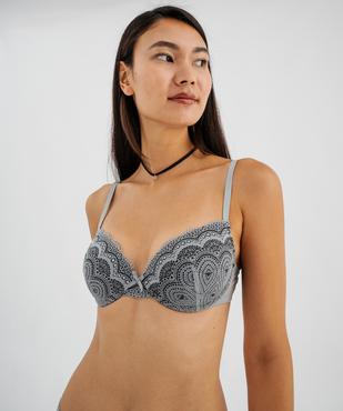Soutien-gorge corbeille en dentelle à armatures vue9 - GEMO(HOMWR FEM) - GEMO