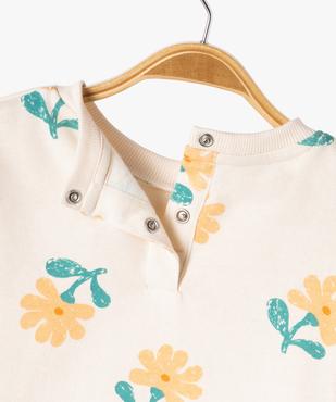 Sweat molletonné bébé fille avec motifs et message vue3 - GEMO 4G BEBE - GEMO