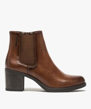 Boots femme unies à talon style chelsea – Tom Tailor vue1 - TOM TAILOR - GEMO
