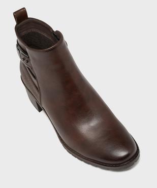 Boots à talon avec brides fantaisie sur la tige femme - Valentina Baldano vue5 - VALENTINA BALDA - GEMO