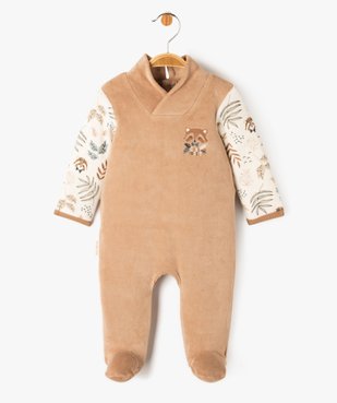 Pyjama pont-dos avec col châle bébé - Petit Béguin vue1 - PETIT BEGUIN - GEMO
