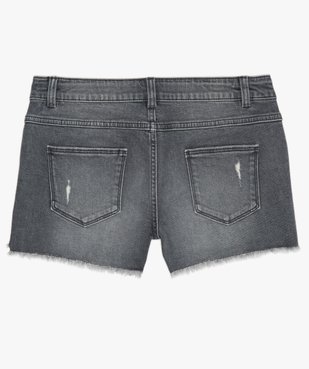 Short en jean avec marques d’usure vue4 - GEMO (JUNIOR) - GEMO