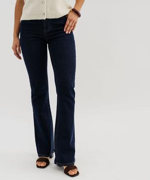 Jean bootcut en denim stretch à taille normale femme vue1 - GEMO 4G FEMME - GEMO