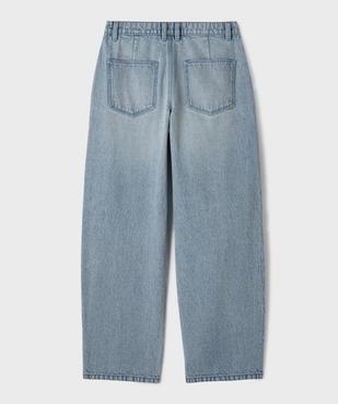 Jean barrel coloris délavé fille vue3 - GEMO 4G FILLE - GEMO