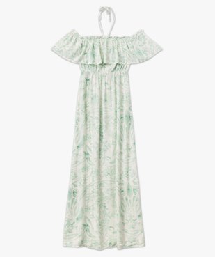 Robe longue à col Bardot et tour de cou femme vue4 - GEMO(FEMME PAP) - GEMO