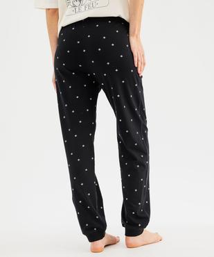 Pantalon de pyjama à motifs étoiles mixte vue3 - GEMO 4G FEMME - GEMO
