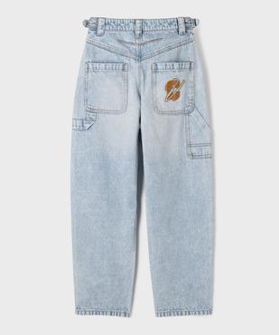 Jean barrel délavé taille haute fille - Camps United vue3 - CAMPS - GEMO