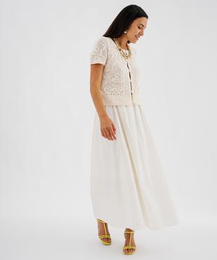 Jupe longue et ample en coton femme vue5 - GEMO(FEMME PAP) - GEMO