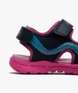Sandales sport fille à détails brillants fermeture scratchs - Geox vue6 - GEOX - GEMO